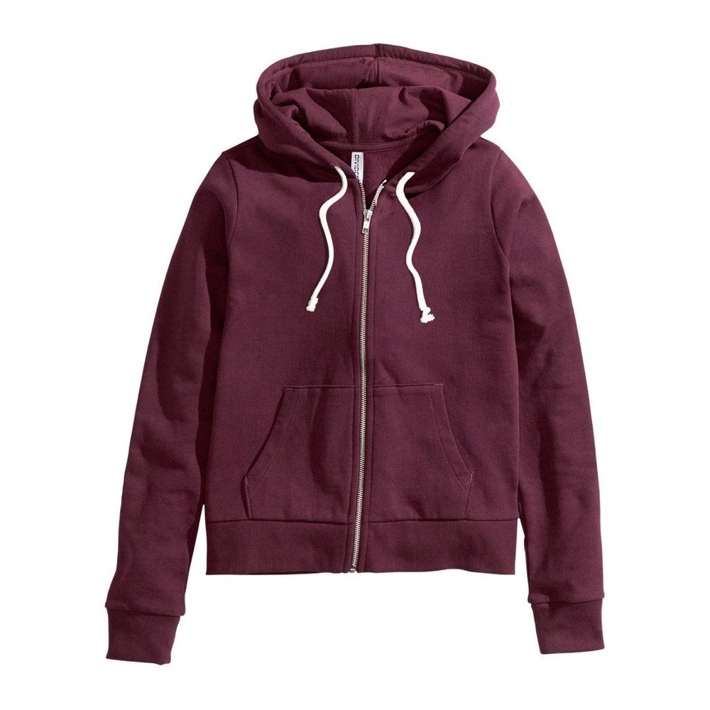 Divided H&M burgundy and Pepper heathered hoodie
